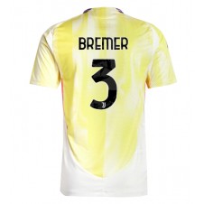 Juventus Gleison Bremer #3 Bortatröja 2024-25 Korta ärmar